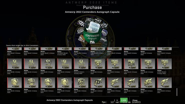 image-36 Tradeit.gg Blog | CS2, CS:GO, Rust, TF2 & Dota 2 CS2 sticker - Antwerp 2022 Legends Sticker Capsule