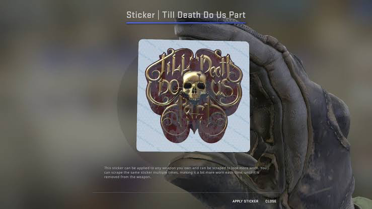 best CS:GO stickers Tradeit.gg Blog | CS2, CS:GO, Rust, TF2 & Dota 2 CS2 Sticker | Till Death Do Us Part