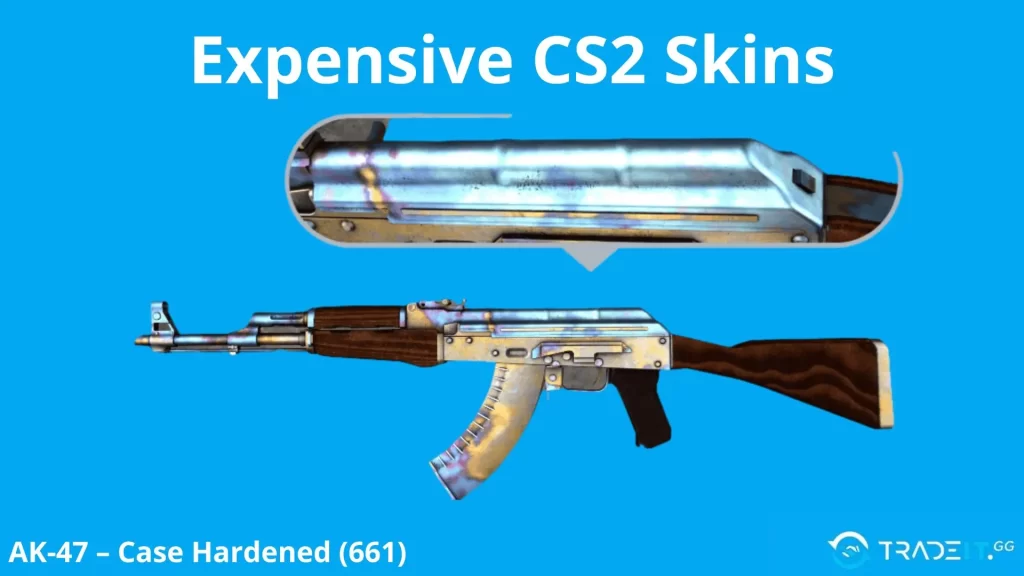 Most expensive cs2 skin - AK-47 | Case Hardened (661) blue gem
