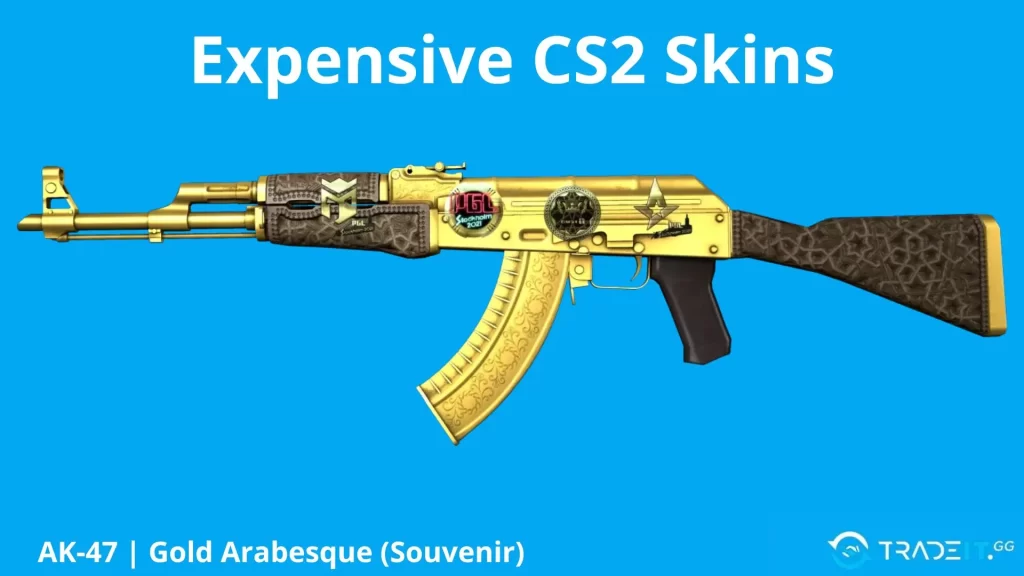 Most expensive cs2 skin - AK-47 | Gold Arabesque (Souvenir)