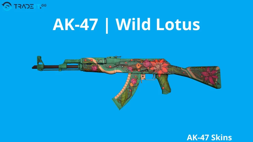 AK-47-Wild-Lotus-best-ak Tradeit.gg Blog | CS2, CS:GO, Rust, TF2 & Dota 2 AK-47 Wild lotus as the best AK-47 skins