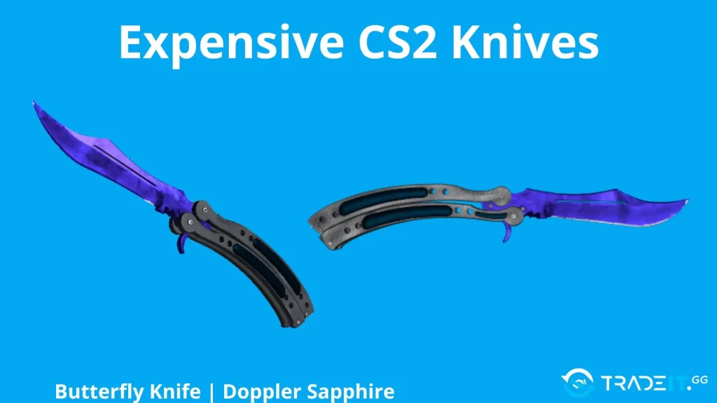 Butterfly-Knife-Doppler-Sapphire Tradeit.gg Blog | CS2, CS:GO, Rust, TF2 & Dota 2 Butterfly Knife | Doppler Sapphire