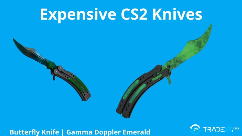 Butterfly-Knife-Gamma-Doppler-Emerald Tradeit.gg Blog | CS2, CS:GO, Rust, TF2 & Dota 2 Butterfly Knife | Gamma Doppler Emerald