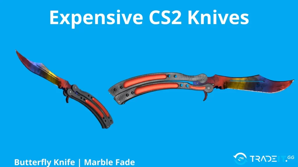 Butterfly-Knife-Marble-Fade Tradeit.gg Blog | CS2, CS:GO, Rust, TF2 & Dota 2 Butterfly Knife | Marble Fade