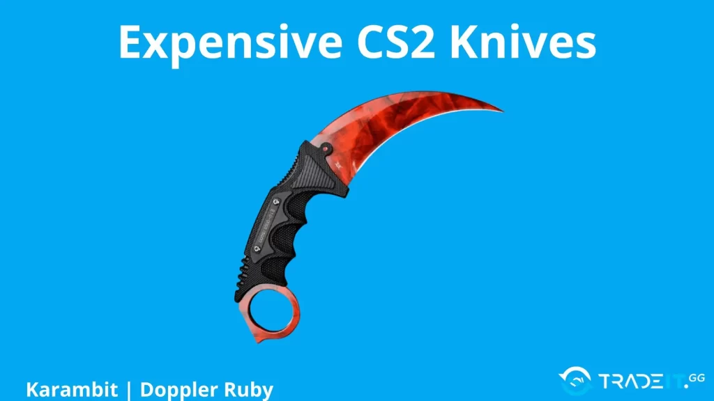 Karambit-Doppler-Ruby Tradeit.gg Blog | CS2, CS:GO, Rust, TF2 & Dota 2 Karambit | Doppler Ruby - one of the most expensive CS2 skins
