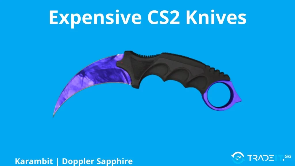 Karambit-Doppler-Sapphire Tradeit.gg Blog | CS2, CS:GO, Rust, TF2 & Dota 2 Karambit | Doppler Sapphire