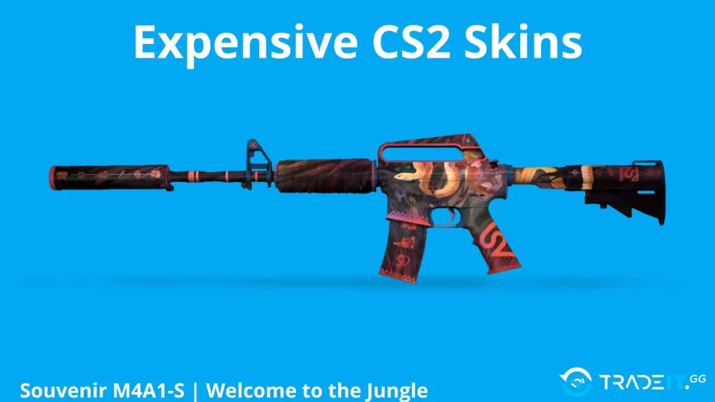 Most expensive cs2 skin - Souvenir M4A1-S | Welcome to the Jungle