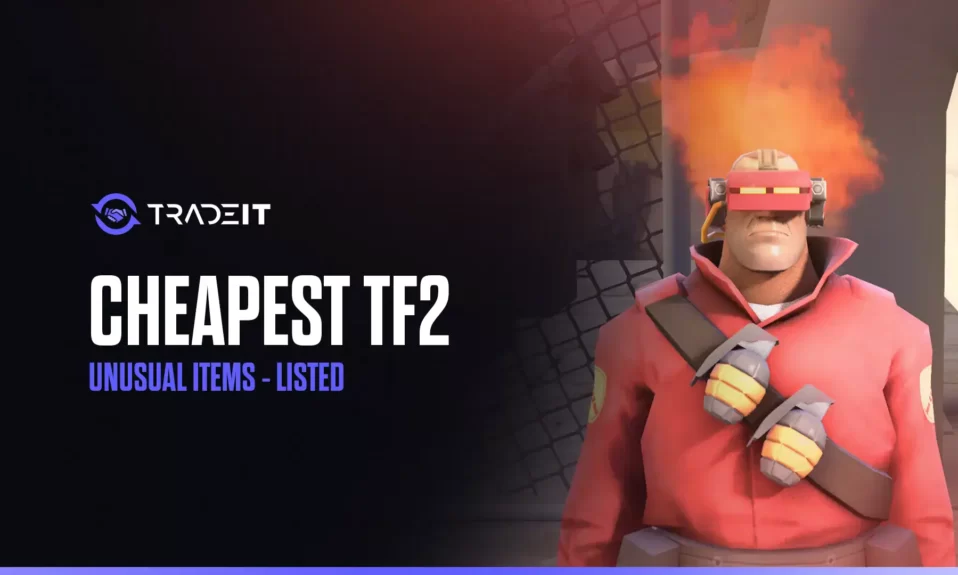 Discover 10 of the cheapest TF2 unusual items. These cosmetics will greatly improve your visual experience and make you look awesome.