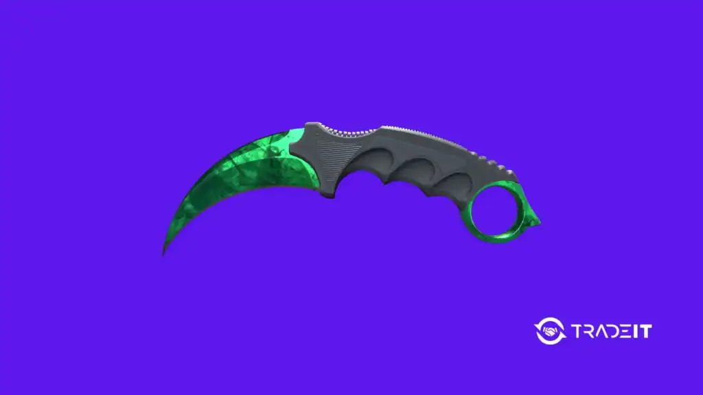 Most Expensive CS2 Knife - 02 Tradeit.gg Blog | CS2, CS:GO, Rust, TF2 & Dota 2 CS2 knife - Karambit Gamma Doppler Emerald