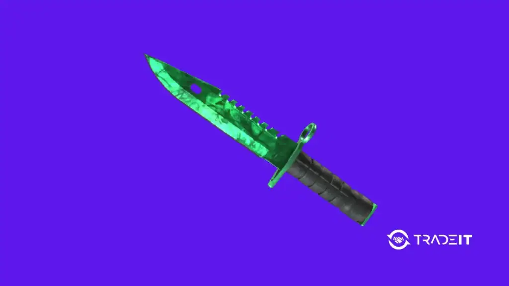 Most Expensive CS2 Knife - 03 Tradeit.gg Blog | CS2, CS:GO, Rust, TF2 & Dota 2 CS2 knife skins - M9 Bayonet Gamma Doppler Emerald