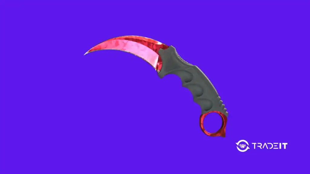 Most Expensive CS2 Knife - 07 Tradeit.gg Blog | CS2, CS:GO, Rust, TF2 & Dota 2 CS2 knife - Karambit Doppler Ruby